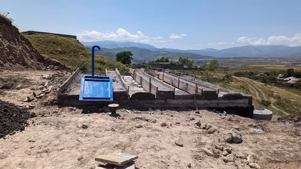 Le nouveau réseau de l’approvisionnement en eau potable mis en place à Spandarian et à Ichkhanassar