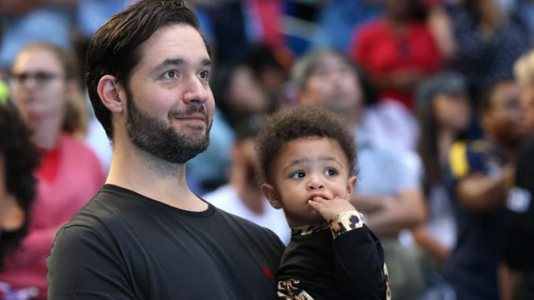 Alexis Ohanian avec sa fille