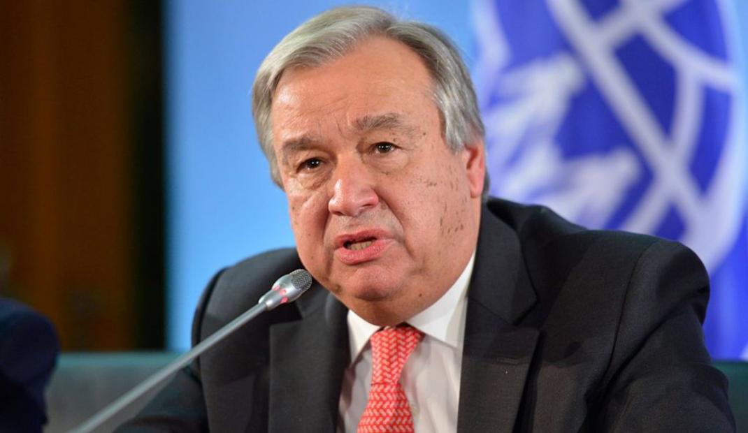 Le secrétaire général de l’ONU, M. Antonio Guterres
