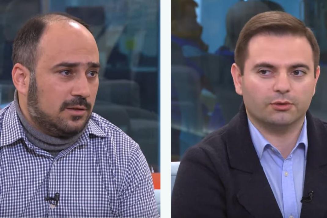 Miqayel Badalyan (à gauche) et Khachik Harutyunyan ((à droite)