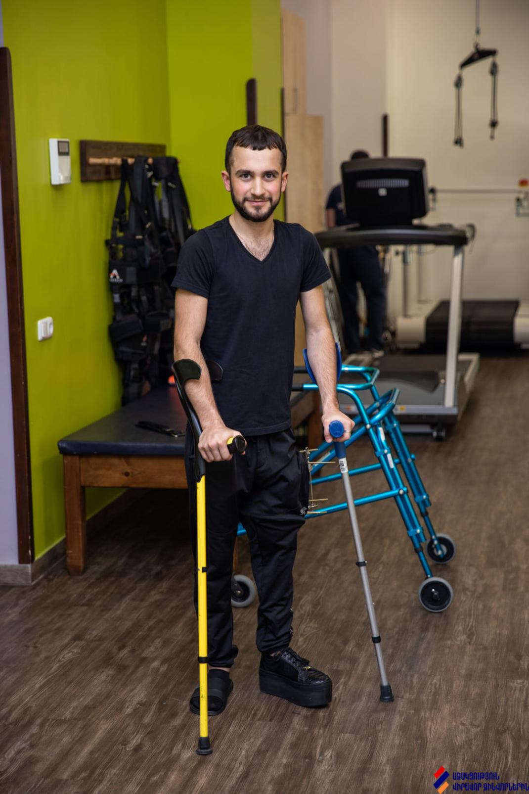 Chahen, l'un des patients de la Maison du soldat