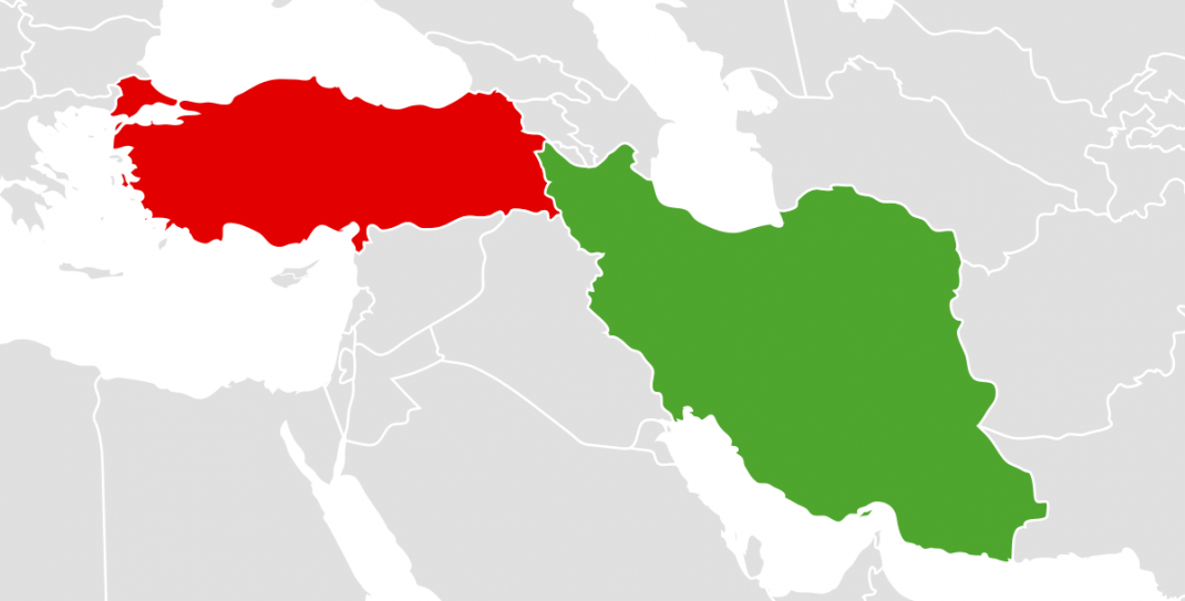 La frontière entre l'Iran et la Turquie