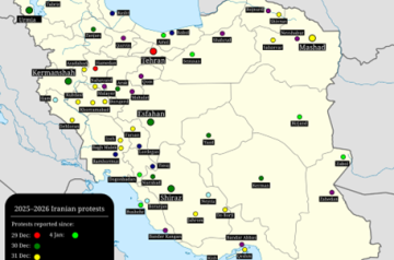 Carte des manifestations. Source : ISW