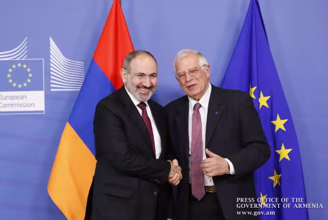 La rencontre à Bruxelles entre Premier ministre Nikol Pashinyan et Josep Borrell 