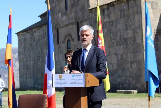 Laurent Wauquiez en déplacement à Syunik