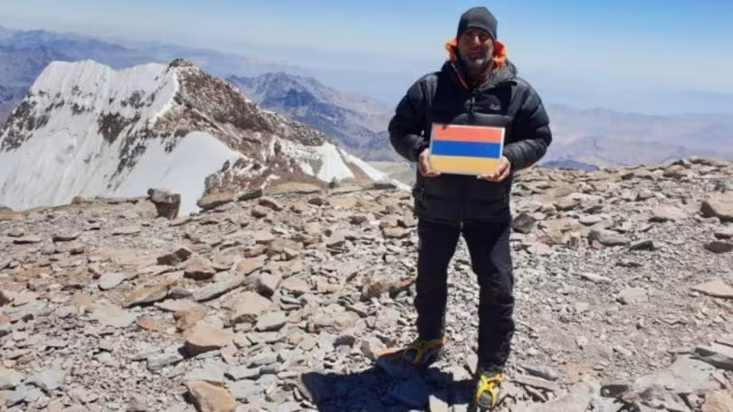 L’alpiniste Ara Khatchadourian a conquis le plus haut sommet d'Amérique du Sud