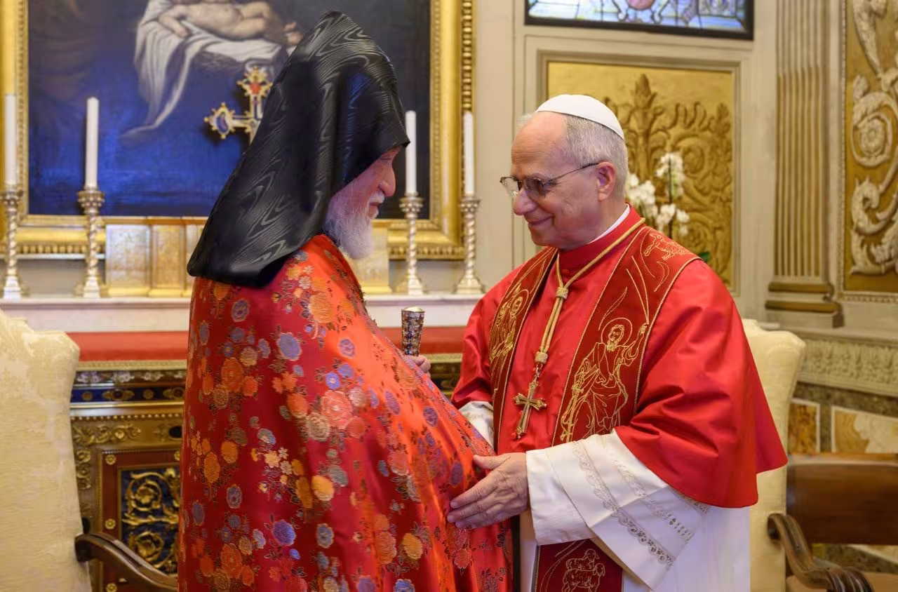 La rencontre du Catholicos Aram Ier avec le pape Léon XIV 